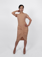 Signature Linen Dress (Latte)