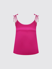 Multi-Wear Silk Camisole Top (Magenta)