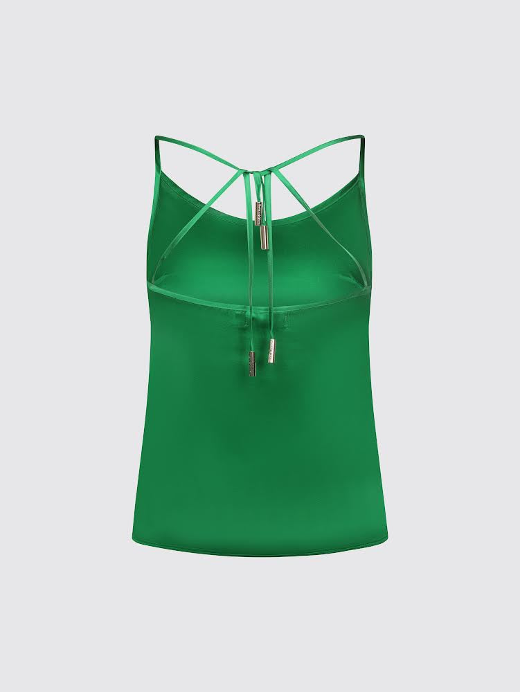 Multi-Wear Silk Camisole Top (Emerald)