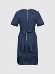 Classic Tweed Dress (Denim)